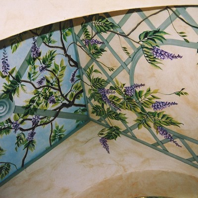 decorazione parete esterna villa privata San Bonifacio (VR)